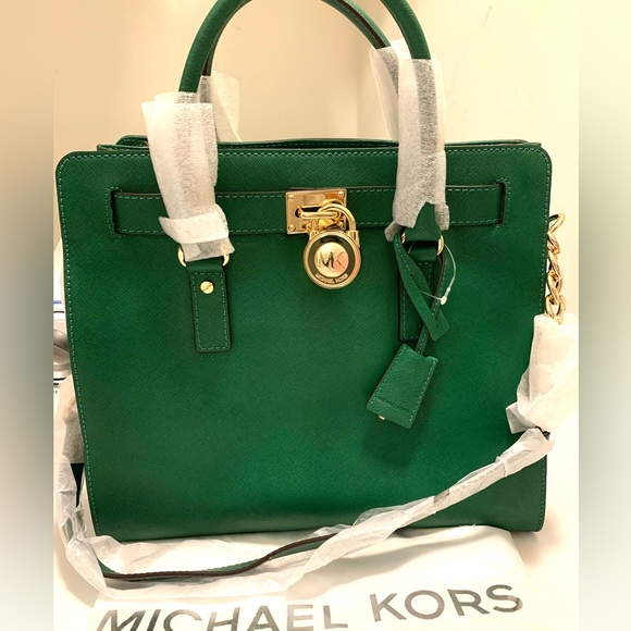 Michael Kors Hamilton Large North South Leather Tote Bordeaux Color 30S2GHMT3L